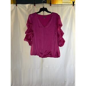 Vince Camuto Purple Blouse Top Womens 2X